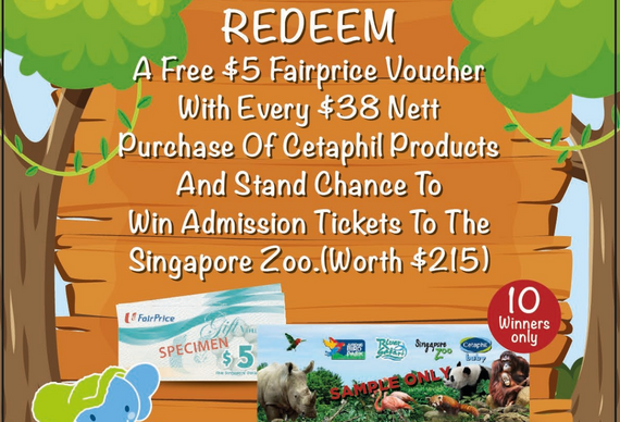 Cetaphil Baby x FairPrice Voucher Redemption and Singapore Zoo Lucky Draw December 2022